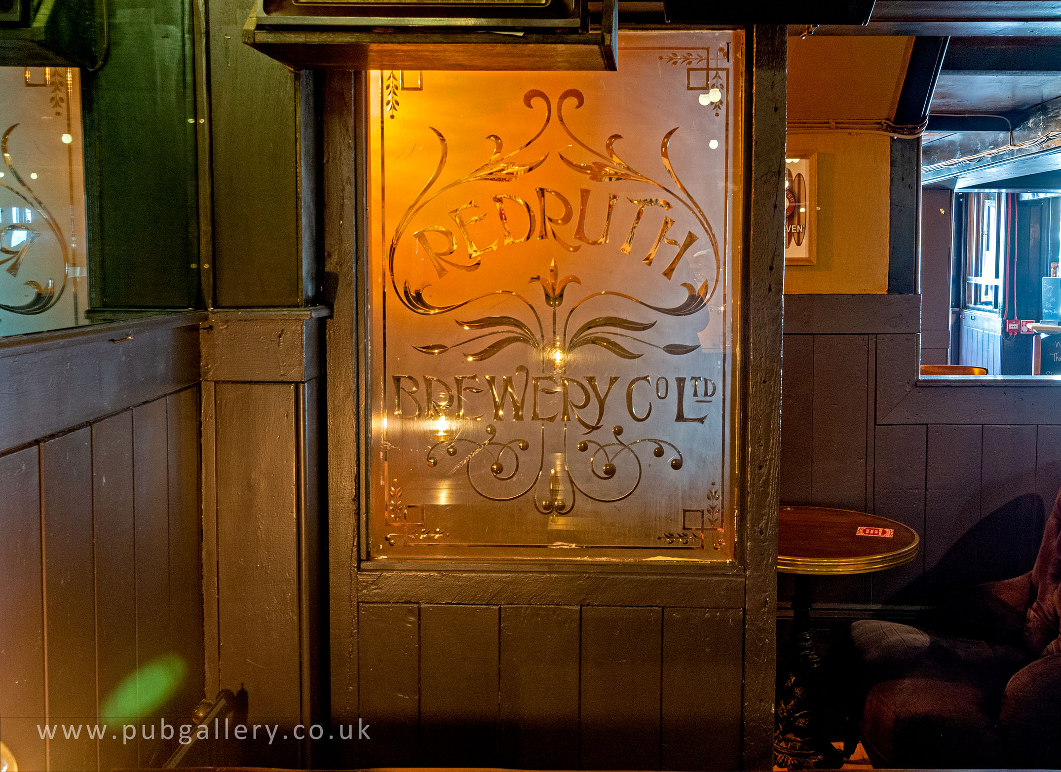 Alcove with brewery mirror.  by D. Kennedy. Published on 